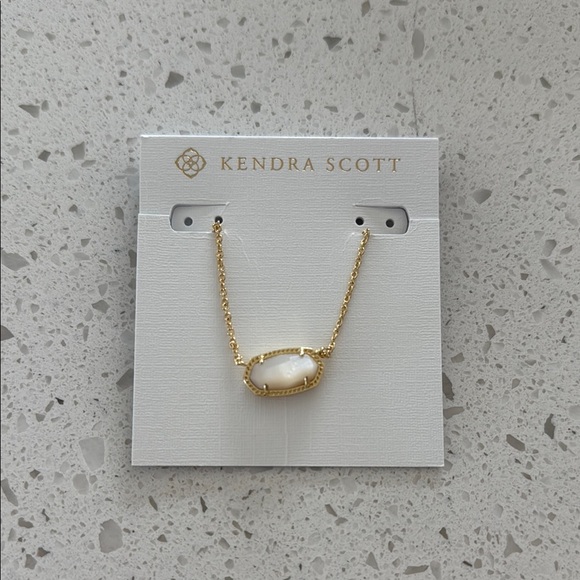 Kendra Scott Gold and White Pendant Necklace - Picture 2 of 3